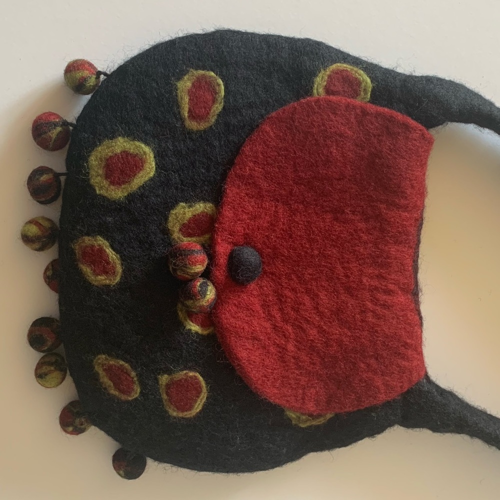 Rising Tide Multicolored Boho Wool Shoulder Bag S… - image 2